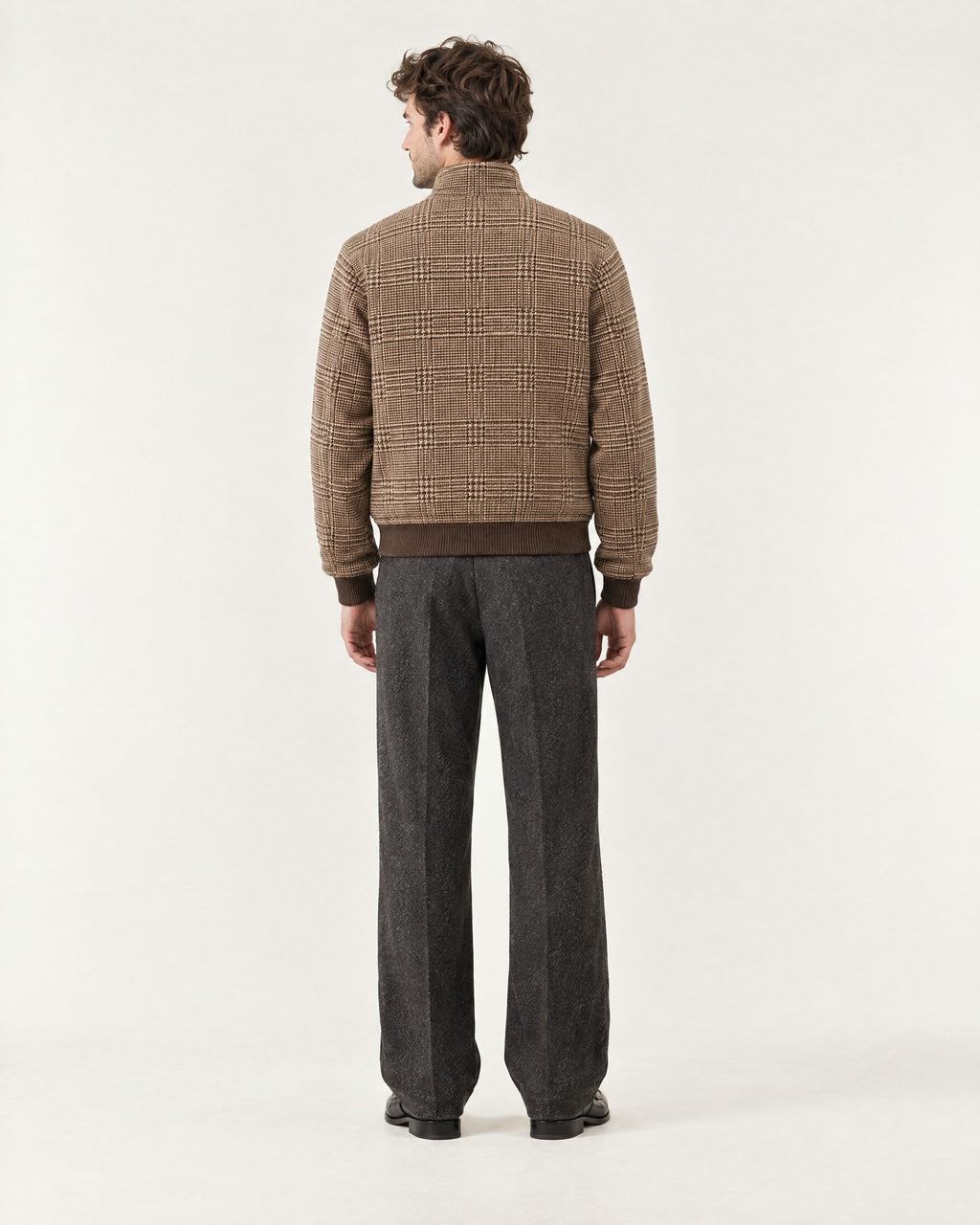 Cap Ferrat Harrington Jacket – on model, back view
