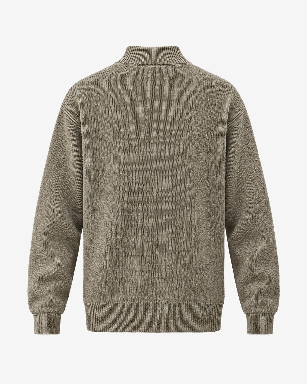 Mercantour Knit Jacket in Khaki – back view