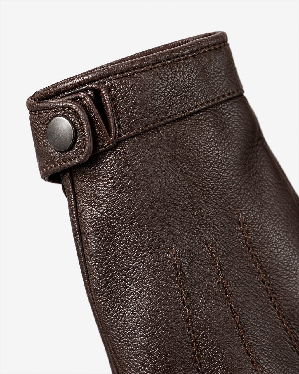 Turbie Gloves in Brown – detail