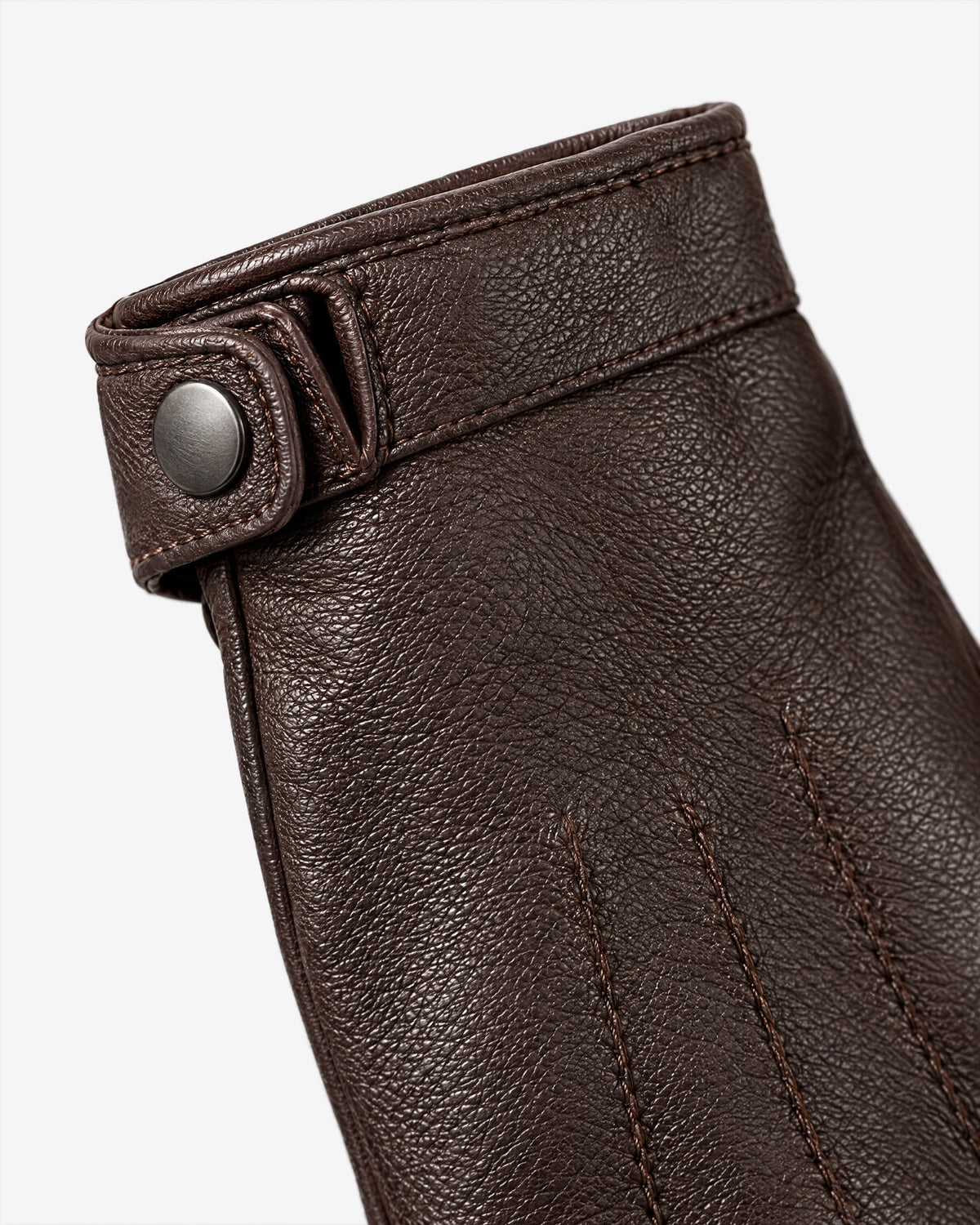 Turbie Gloves in Brown – detail