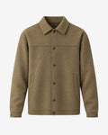 Brougham Shirt Jacket in Coffee – front view