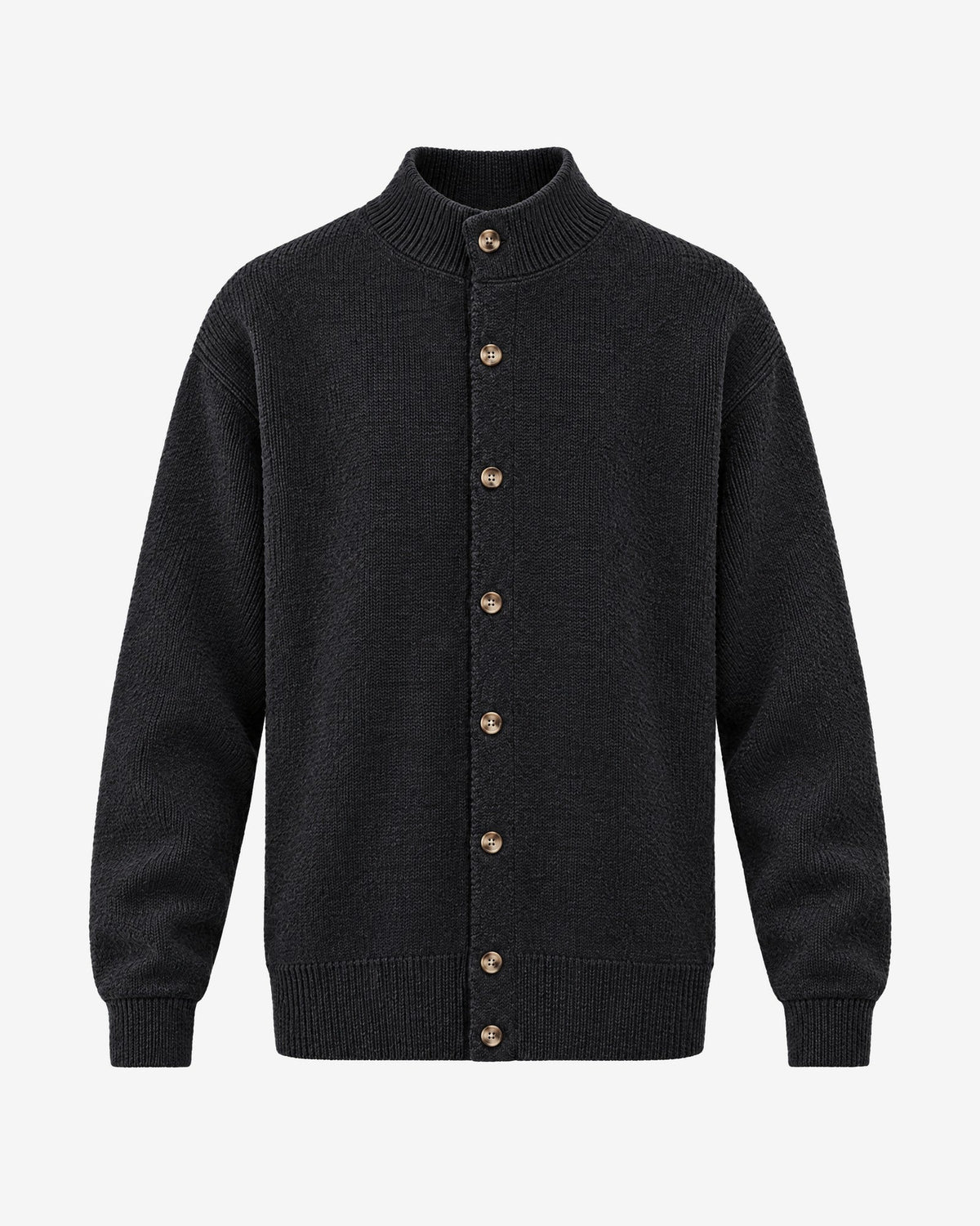 Mercantour Knit Jacket in Black – front view