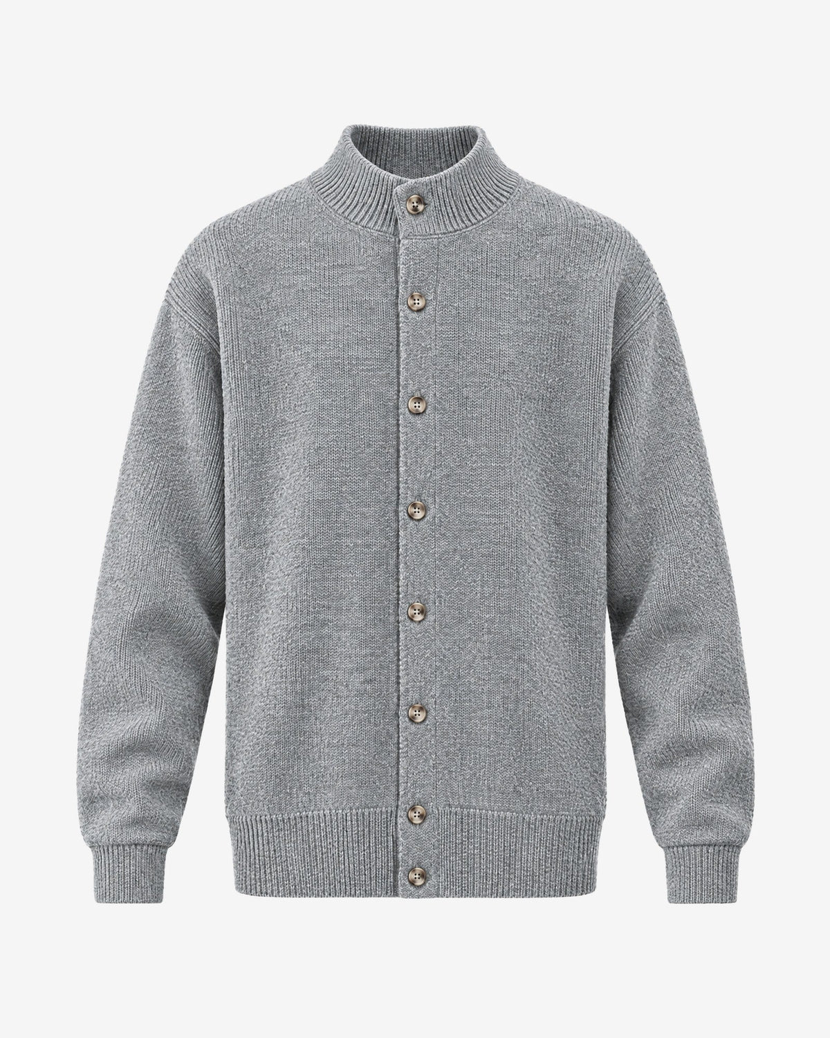 Mercantour Knit Jacket in Grey – front view