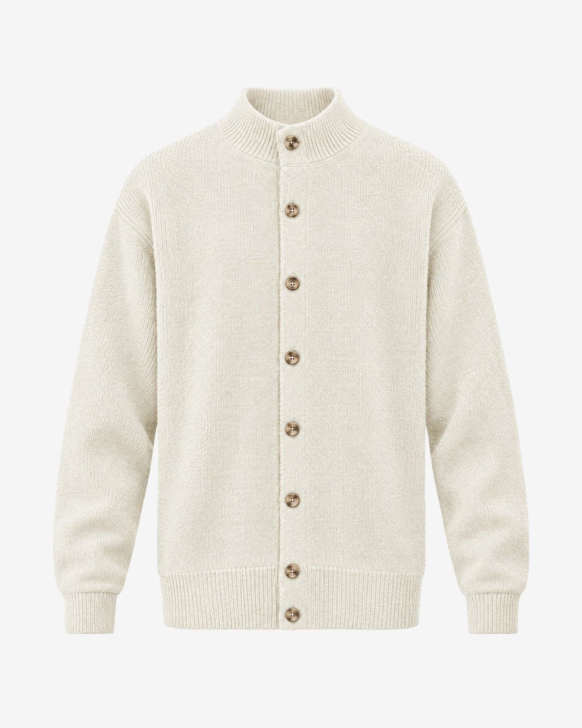 Mercantour Knit Jacket in Ivory – front view