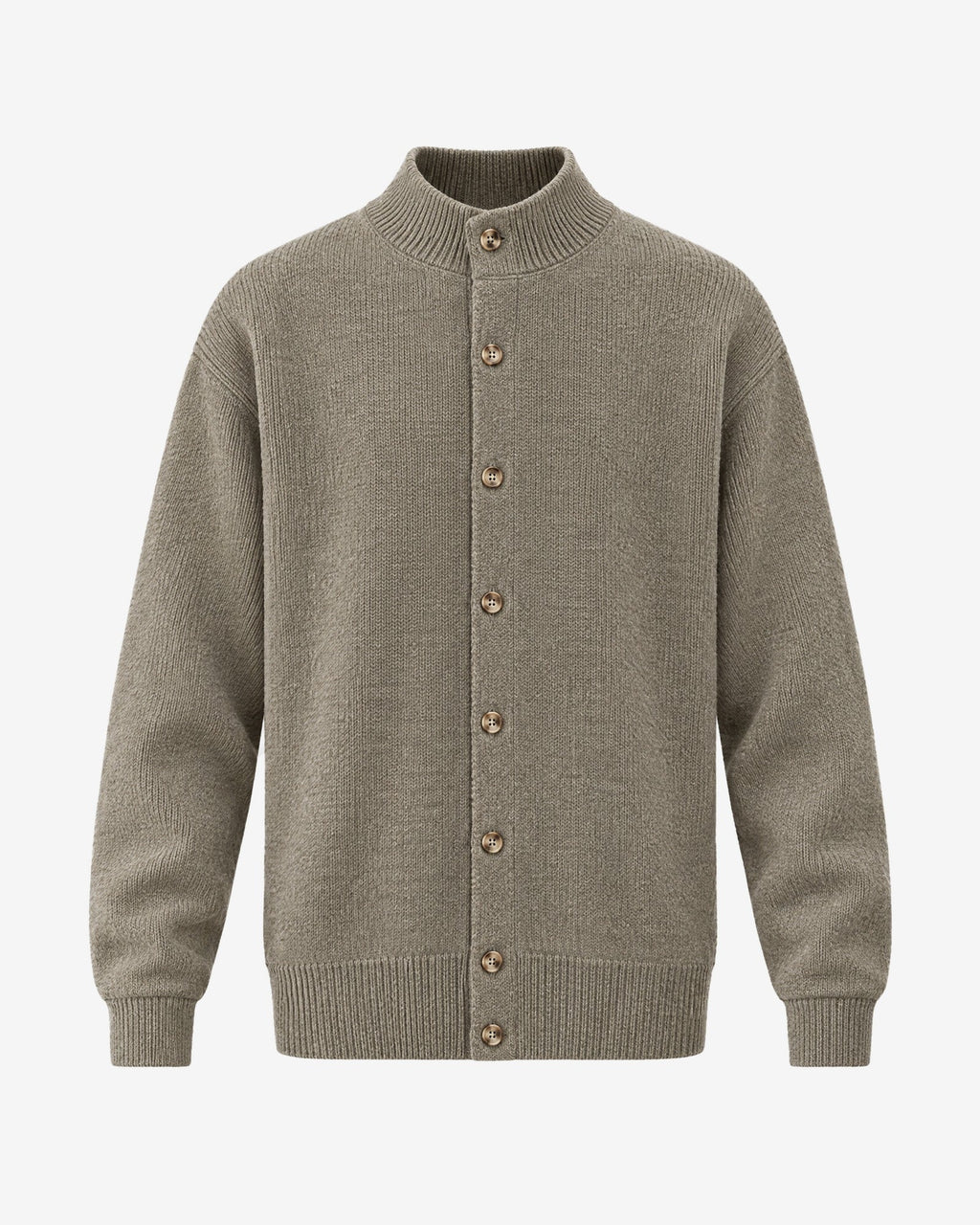 Mercantour Knit Jacket in Khaki – front view