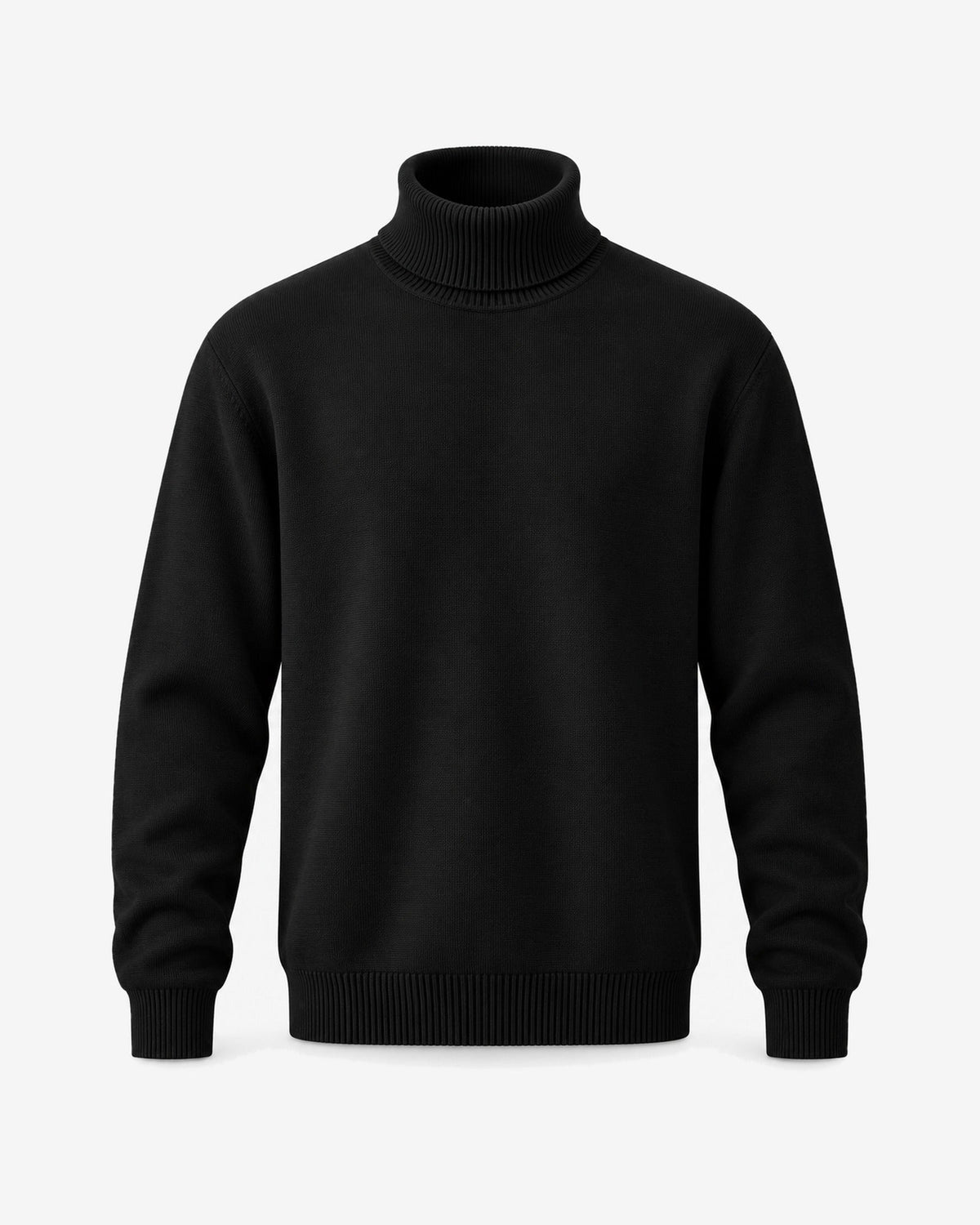 Roquebrune Turtleneck in Black – front view