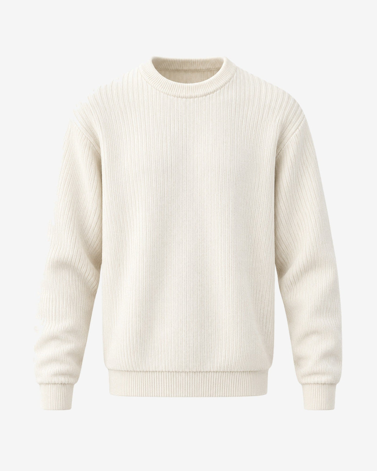 Tramontane Ribbed Sweater in Ivory – front view
