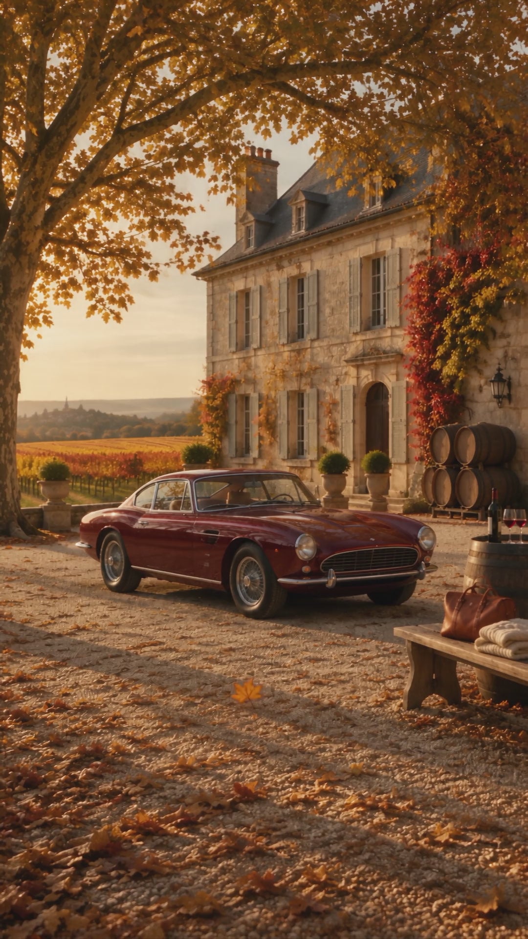 Autumn at a Bordeaux chateau